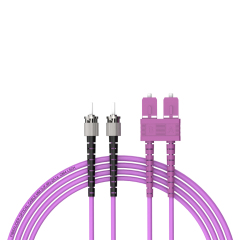 Fibra Óptica Patchcord ST/UPC-SC/UPC Multimodo Duplex OM4 LSZH MM Cables de fibra óptica Patch Cord