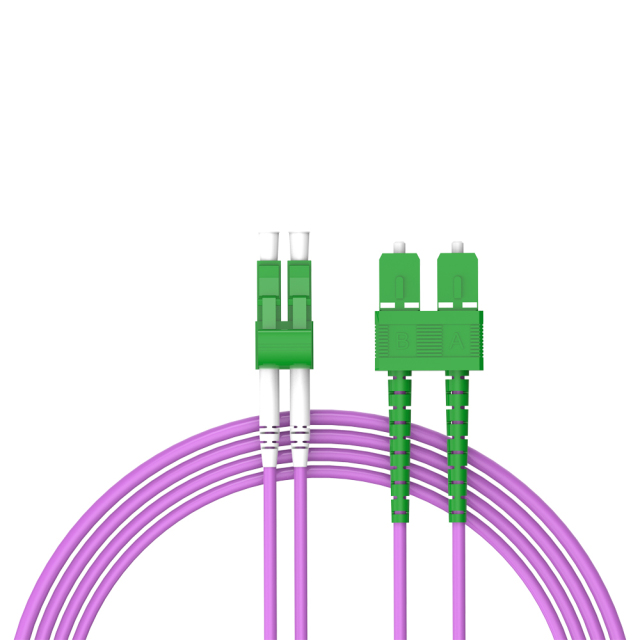 Волоконно-оптический патч-корд LC/APC-SC/APC многомодовый дуплексный OM4 LSZH MM волоконно-оптический патч-корд кабели
