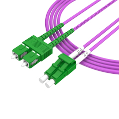 Волоконно-оптический патч-корд LC/APC-SC/APC многомодовый дуплексный OM4 LSZH MM волоконно-оптический патч-корд кабели