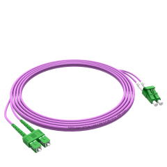 Волоконно-оптический патч-корд LC/APC-SC/APC многомодовый дуплексный OM4 LSZH MM волоконно-оптический патч-корд кабели