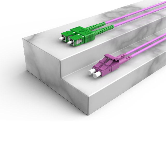 Fiber Optic Patchcord LC/UPC-SC/APC Multimode Duplex OM4 LSZH MM Fiber Optical Patch Cord Cables