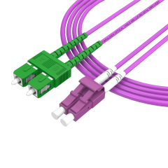 Fiber Optic Patchcord LC/UPC-SC/APC Multimode Duplex OM4 LSZH MM Fiber Optical Patch Cord Cables