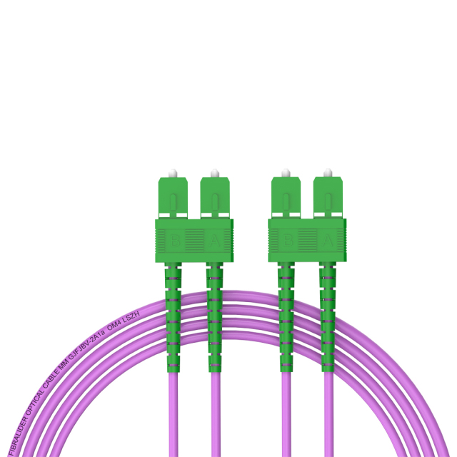 Волоконно-оптический патч-корд SC/APC-SC/APC многомодовый дуплексный OM4 LSZH MM волоконно-оптический патч-корд кабели