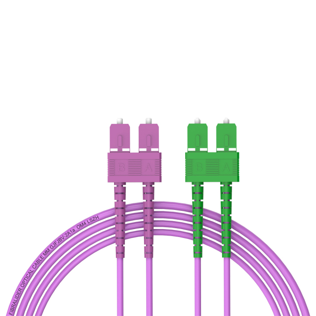Волоконно-оптический патч-корд SC/UPC-SC/APC многомодовый дуплексный OM4 LSZH MM волоконно-оптический патч-корд кабели