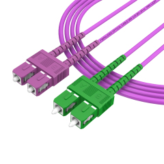 Волоконно-оптический патч-корд SC/UPC-SC/APC многомодовый дуплексный OM4 LSZH MM волоконно-оптический патч-корд кабели