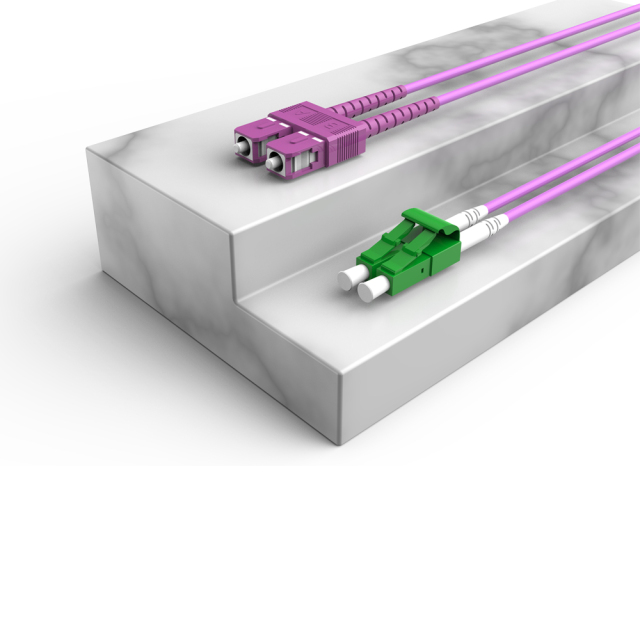 Волоконно-оптический патч-корд LC/APC-SC/UPC многомодовый дуплексный OM4 LSZH MM волоконно-оптический патч-корд кабели