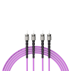 Fibra Óptica Patchcord ST/UPC-ST/UPC Multimodo Duplex OM4 LSZH MM Cables de fibra óptica Patch Cord