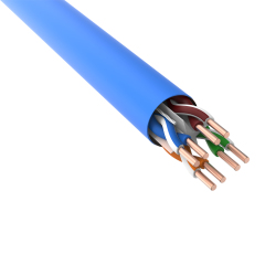 超六类非屏蔽双绞线 (U/UTP)，4 对，纯铜网线，低烟无卤，305 米装