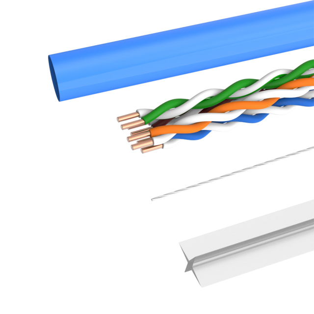 超六类非屏蔽双绞线 (U/UTP)，4 对，纯铜网线，低烟无卤，305 米装