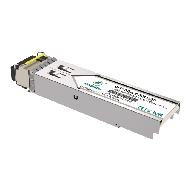 SFP-GE-LX-SM1310,Monomodo,1.25g Tx1310/Rx1550nm,3km,Módulos SFP,LC Simplex,Transceptores SM SFP