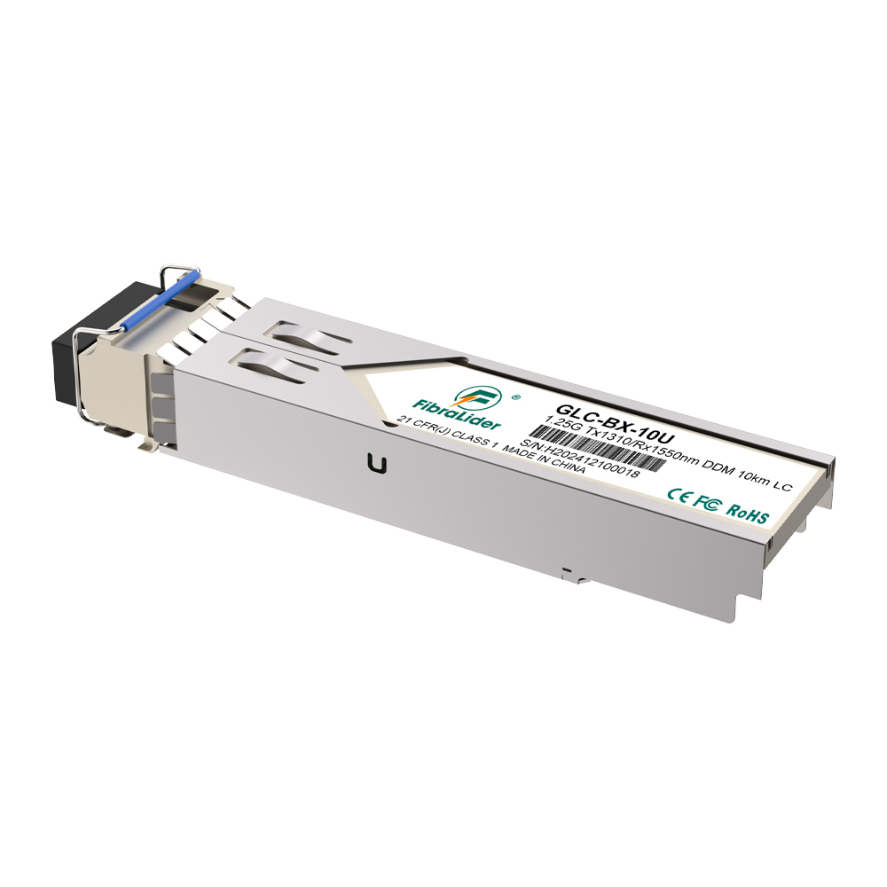 GLC-BX-10D, modo único, 1,25 g Tx1550/Rx1310nm, 10km, módulos SFP, bidirecionalidade LC Simplex, transceptores SM SFP