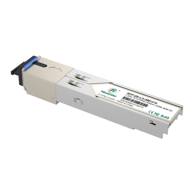 SFP-GE-LX-SM1310-SC，千兆单模单纤1.25g Tx1310/Rx1550nm 波长，SC 3公里，光模块
