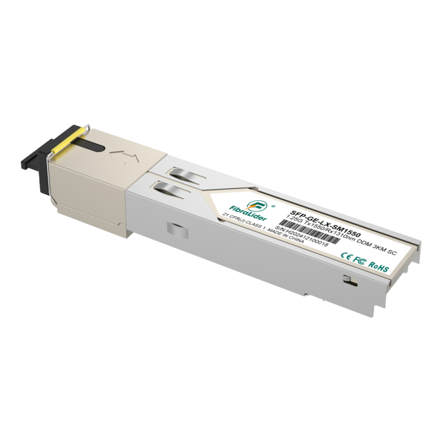 SFP-GE-LX-SM1550-SC,Single Mode,1.25g Tx1550/Rx1310nm,3km,SFP Modules,SC Simplex bi-directionality,SM SFP Transceivers