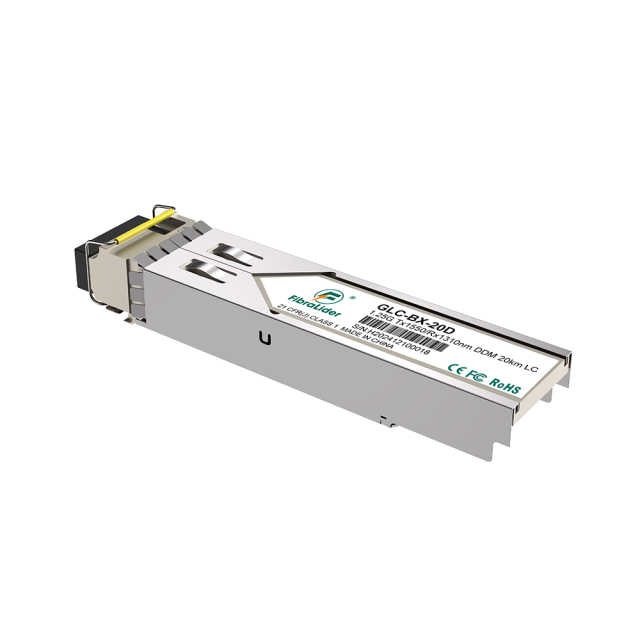 GLC-BX-20D,Monomodo,1.25g Tx1550/Rx1310nm,20km,Módulos SFP,LC Simplex bidireccionalidad,Transceptores SM SFP