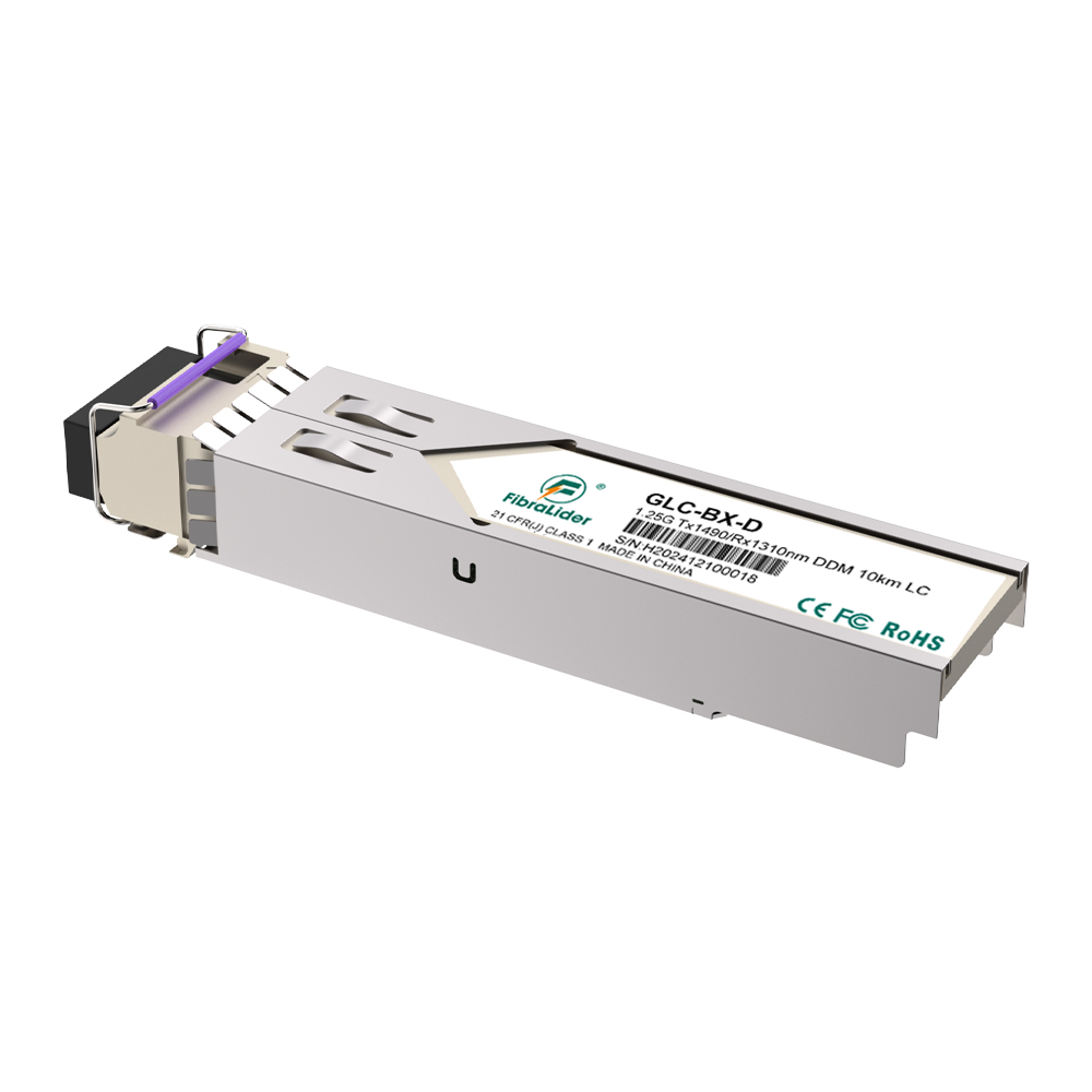 GLC-BX-D, одномодовый, 1,25 г, Tx1490/Rx1310 нм, 10км, SFP-модули, двунаправленный LC Simplex, SM SFP-трансиверы
