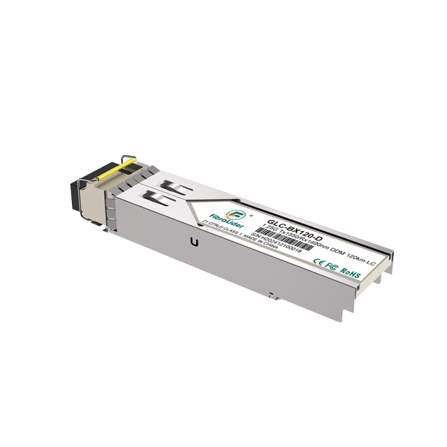 GLC-BX120-U, modo único, 1,25 g Tx1490/Rx1550nm, 120 km, módulos SFP, bidirecionalidade LC Simplex, transceptores SM SFP