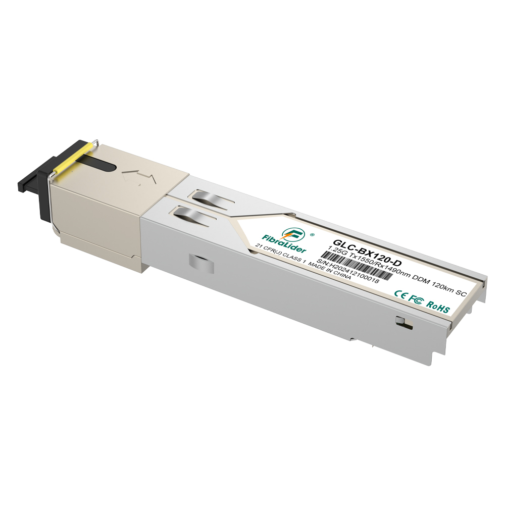 GLC-BX120-U,Monomodo,1.25g Tx1490/Rx1550nm,120km,Módulos SFP,SC Simplex bidireccionalidad,Transceptores SM SFP