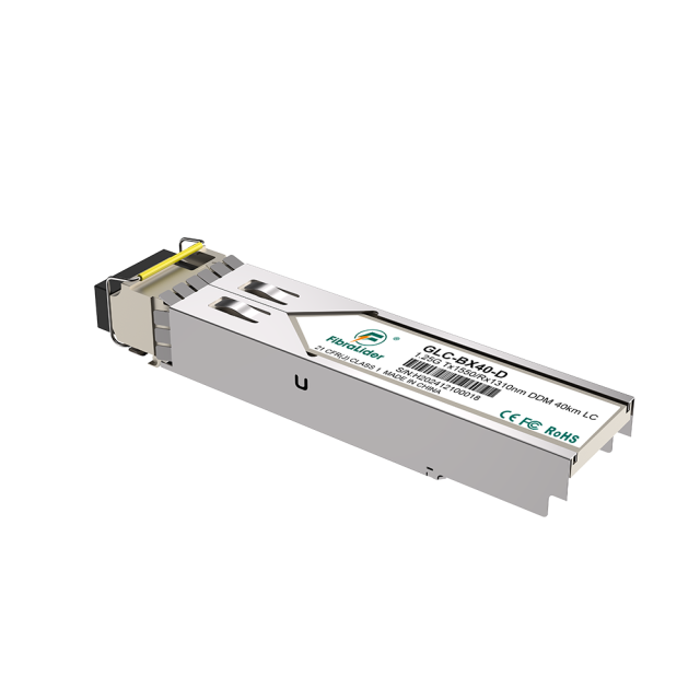 GLC-BX-40D,Single Mode,1.25g Tx1550/Rx1310nm,40km,SFP Modules,LC Simplex bi-directionality,SM SFP Transceivers