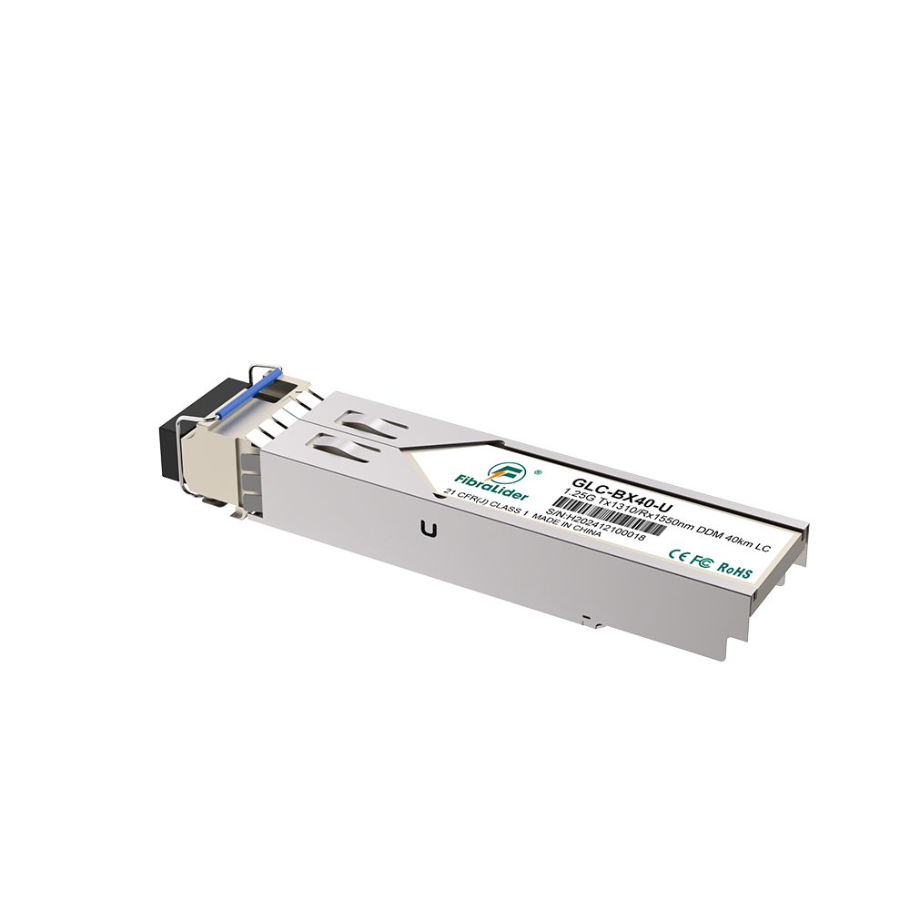 GLC-BX40-U, одномодовый, 1,25 г, Tx1310/Rx1550 нм, 40 км, SFP-модули, двунаправленный LC Simplex, SM SFP-трансиверы