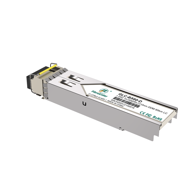 GLC-BX60-D,Monomodo,1.25g Tx1550/Rx1310nm,60km,Módulos SFP,LC Simplex bidireccionalidad,Transceptores SM SFP