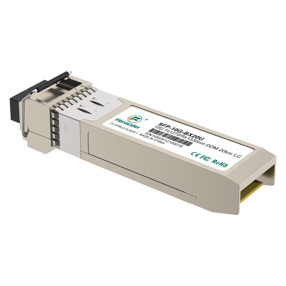 SFP-10G-BX20D, 10Гбит/с одномодовый Tx1330/Rx1270 нм, 20 км, SFP-модули, LC Simplex двунаправленный, SM SFP трансиверы