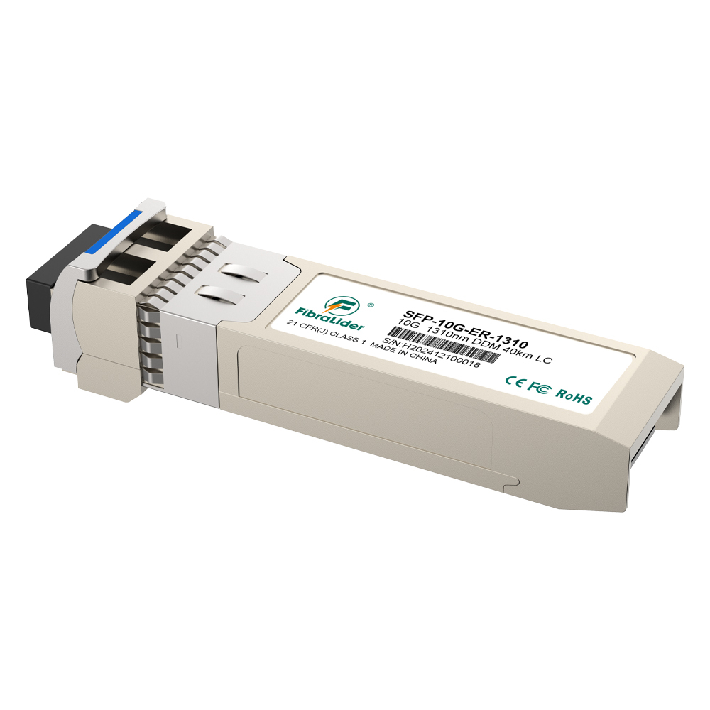 SFP-10G-ER-1310，万兆单模双纤，10Gbps，1310nm波长，LC 40公里单模双纤光模块