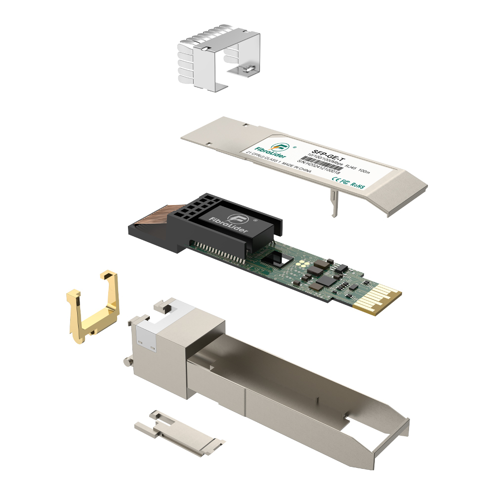 SFP-10G-T-X,10Gbps, Cobre 100/1000/10000Mbps,30m,Adaptive Rate Ethernet RJ45 SFP Transceivers Modules