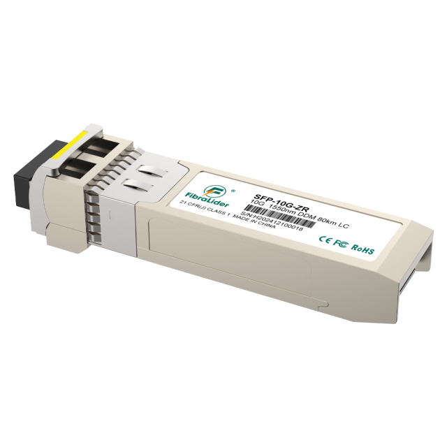 SFP-10G-ZR,10Gbps Monomodo 1550nm,80km,Módulos SFP,LC Duplex bi-direccionalidad,SM SFP Transceivers