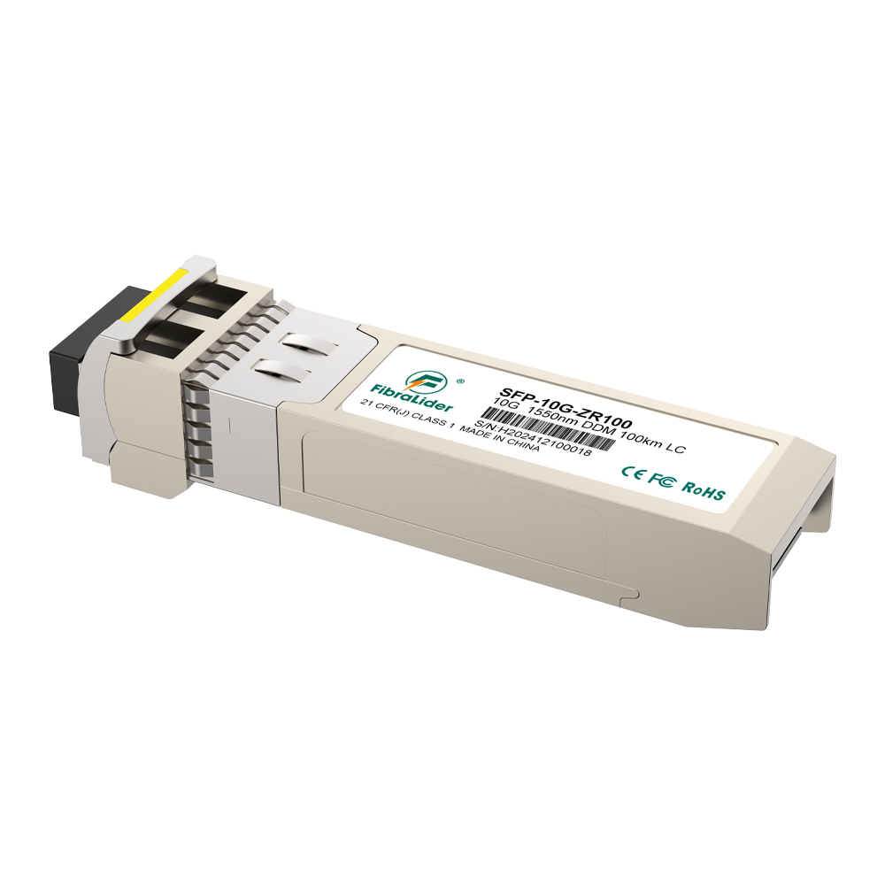 SFP-10G-ZR100，万兆单模双纤，10Gbps，1550nm波长，LC 100公里单模双纤光模块