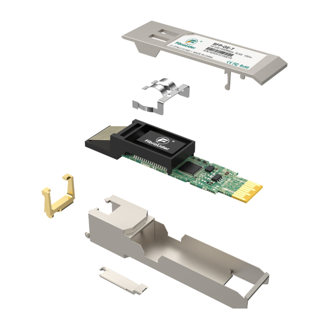 SFP-GE-T,Módulos SFP RJ45 de taxa adaptativa Ethernet de cobre 10/100/1000 Mbps 1,25 Gbps