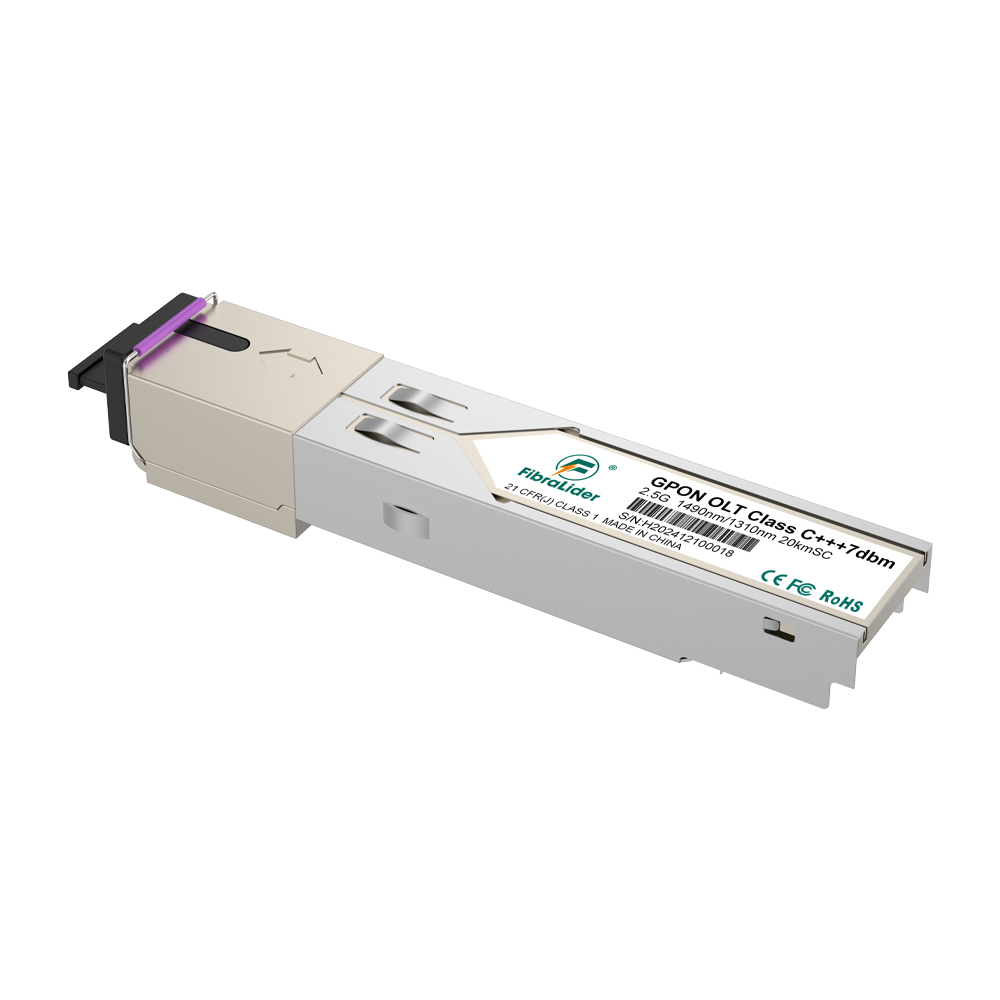 GPON OLT C+++,GPON光模块, Tx1490/Rx1310nm,20公里, 7db SFP 2.5Gbps/1.25Gbps 光模块，兼容市面所有OLT品牌