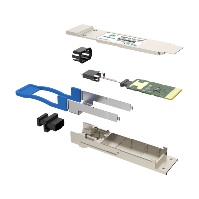 QSFP-100G-PLR4L,100Gbps 1310nm de modo único,2km,Módulos QSFP+,MPO,Transceptores QSFP+