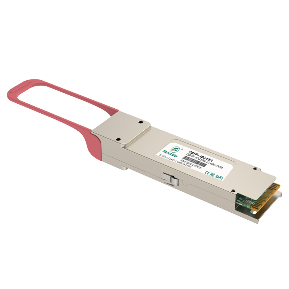 QSFP+-40G-ER4，40G单模LC双纤，40Gbps，40公里，QSFP+光模块