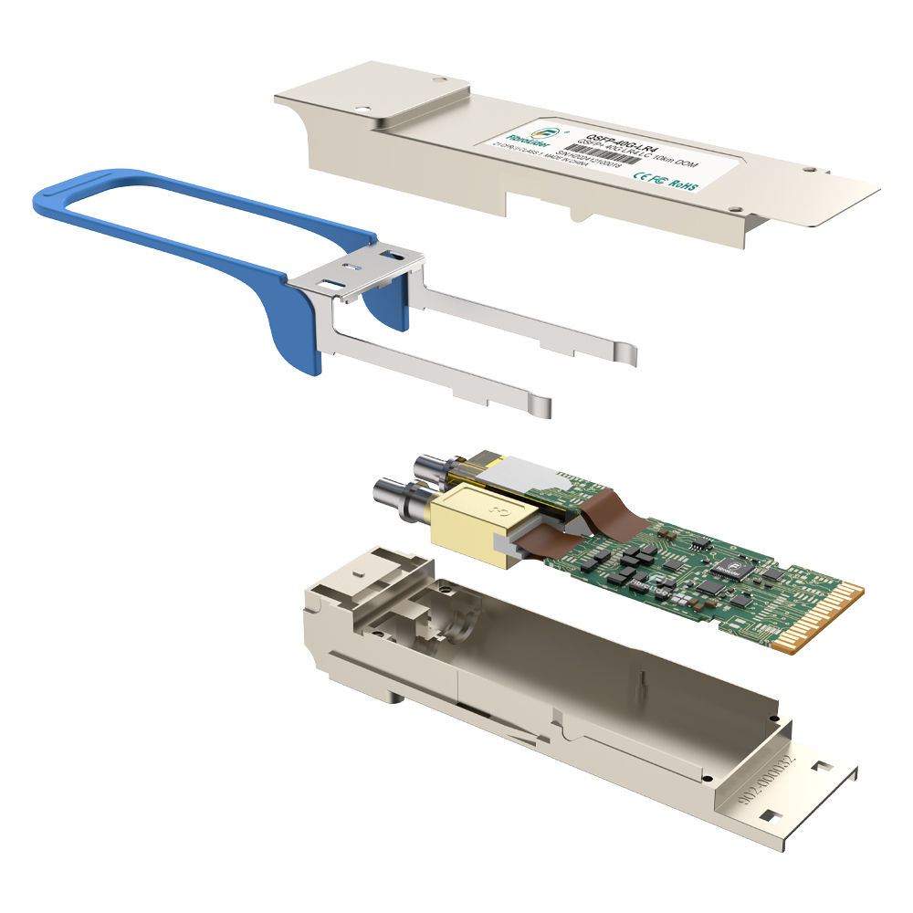 QSFP-40G-LR4,SMF monomodo 40Gbps,10km,Módulos QSFP+,LC Duplex,Transceptores QSFP+