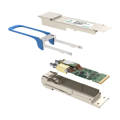 QSFP28-100G-LR4，10万兆单模LC双纤，1310双工波长，100Gbps，2公里，QSFP+光模块