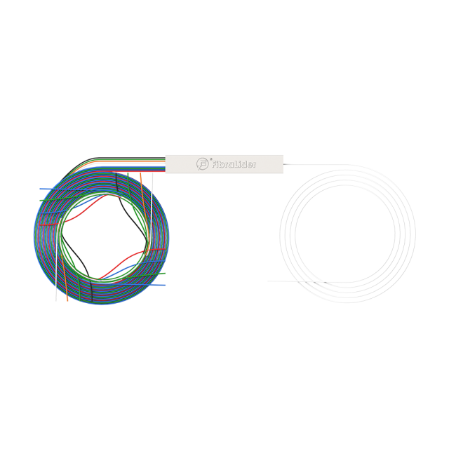 Fiber Optic PLC Splitter,1x16 without connector,Steel Tube 1:16 Fiber PLC Splitter