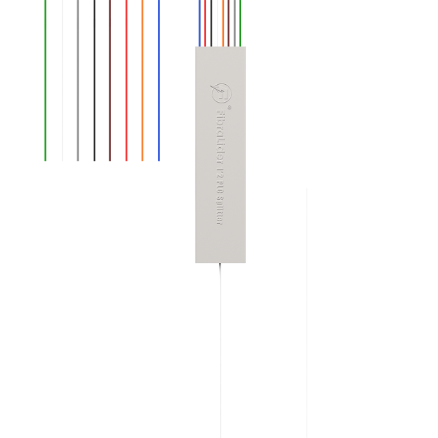 Fiber Optic PLC Splitter,1x8 without connector,Steel Tube 1:8 Fiber PLC Splitter