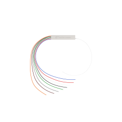 Fiber Optic PLC Splitter,1x8 without connector,Steel Tube 1:8 Fiber PLC Splitter
