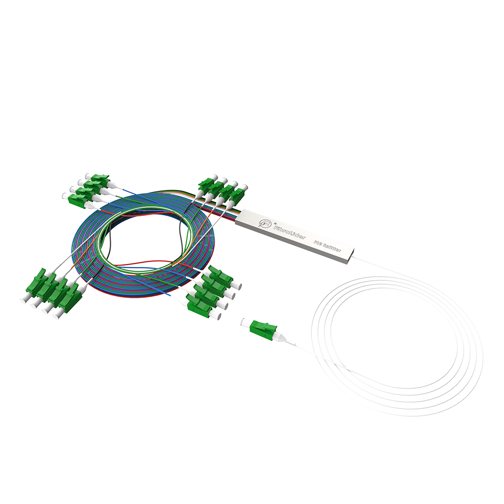 Оптоволоконный сплиттер PLC, 1x16 с разъемом LC/APC, стальная трубка 1:16 одномодового волокна PLC сплиттер