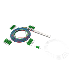 Divisor de fibra óptica PLC, 1x16 com conector LC/APC, tubo de aço 1:16 divisor de fibra monomodo PLC