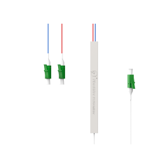 Оптоволоконный сплиттер PLC, 1x2 с разъемом LC/APC, стальная трубка 1:2 одномодового волокна PLC сплиттер