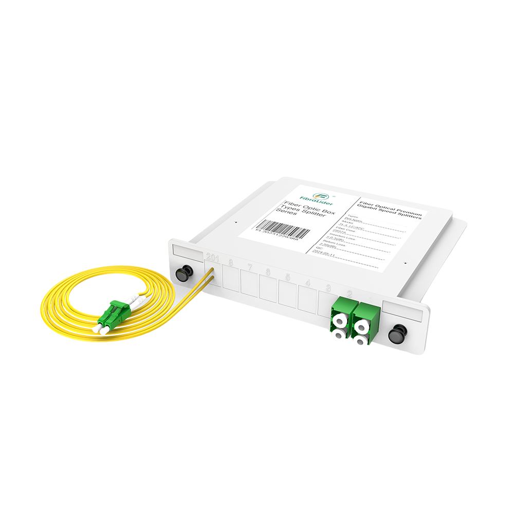 Оптоволоконные коробки PLC сплиттер, 1x4 с LC/APC патч-корд, G657A одномодовый, 1:4 пластиковый модуль вставки пакет волокна сплиттер