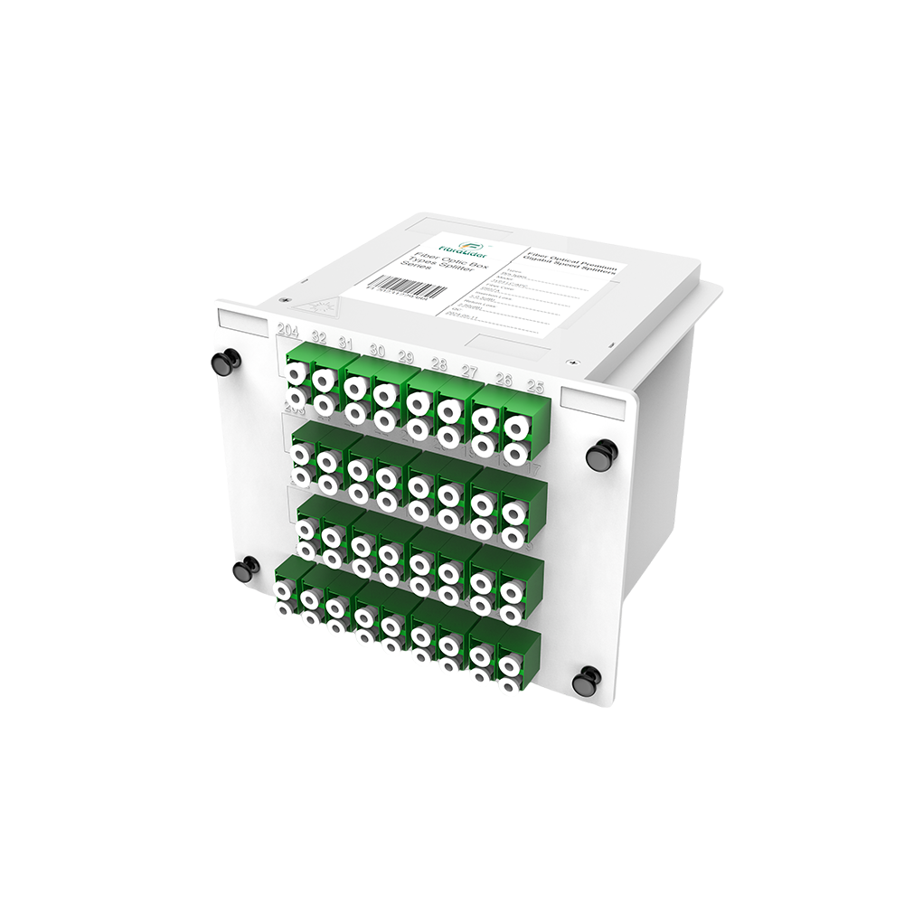Fiber Optic Boxes PLC Splitter,1x64 with LC/APC Connector,G657A Singlemode,1:64 Plastic Insertion Module Package Fiber Splitter