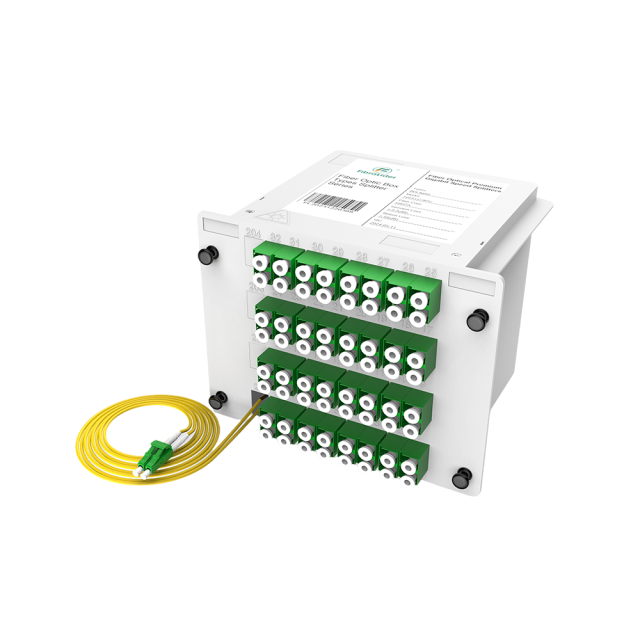 Оптоволоконные коробки PLC сплиттер, 1x64 с LC/APC патч-корд, G657A одномодовый, 1:64 пластиковый модуль вставки пакет волокна сплиттер