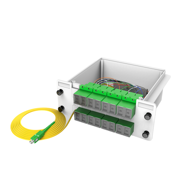 Оптоволоконные коробки PLC сплиттер, 1x16 с SC/APC патч-корд, G657A одномодовый, 1:16 пластиковый модуль вставки пакет волокна сплиттер