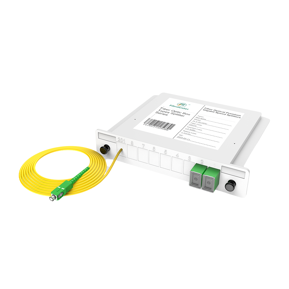 Оптоволоконные коробки PLC сплиттер, 1x2 с SC/APC патч-корд, G657A одномодовый, 1:2 пластиковый модуль вставки пакет волокна сплиттер