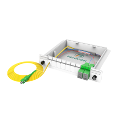 1x2插片式分路器，单模，带 SC/APC 跳线