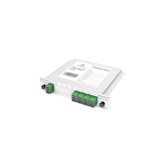 Cajas de Fibra Óptica PLC Splitter,1x4 con Conector SC/APC,G657A Monomodo,1:4 Módulo de Inserción de Plástico Paquete Divisor de Fibra Óptica