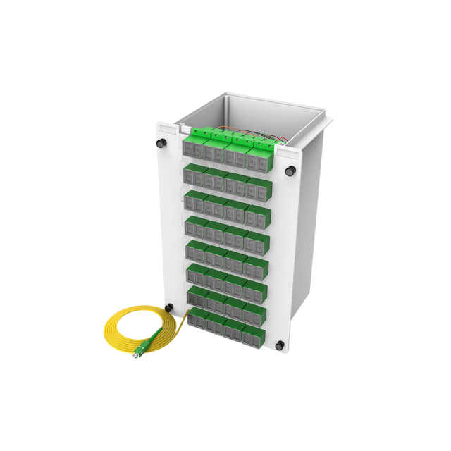 1x64插片式分路器，单模，带 SC/APC 跳线