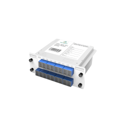 Divisor PLC de caixas de fibra óptica, 1x16 com conector SC/UPC, monomodo G657A, divisor de fibra de pacote de módulo de inserção de plástico 1:16